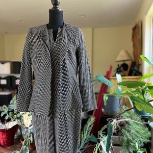 Vintage MaxMara patterned Dress & Blazer Set